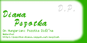 diana pszotka business card